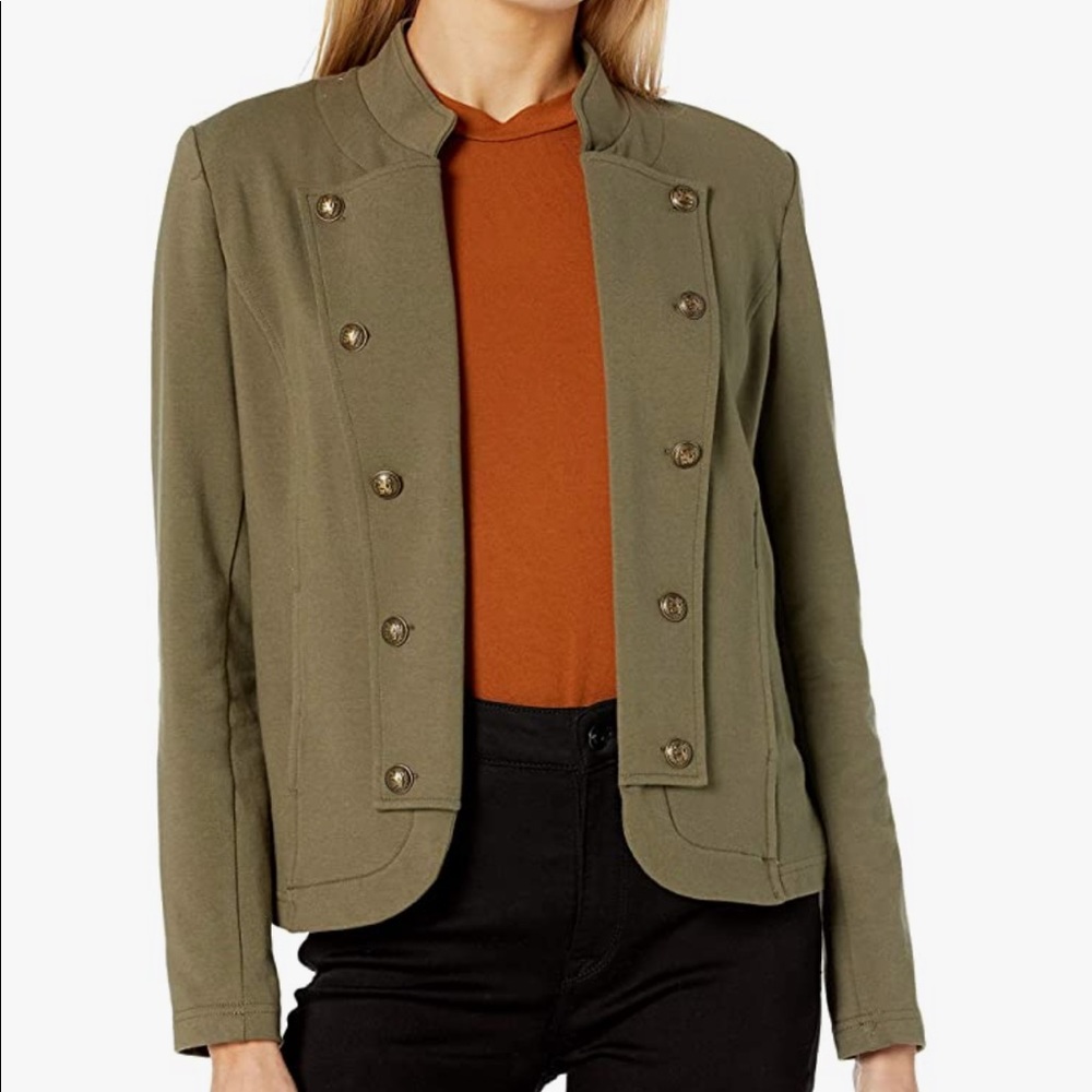 NEW M Tommy Hilfiger Military Style Open Cotton Jacket